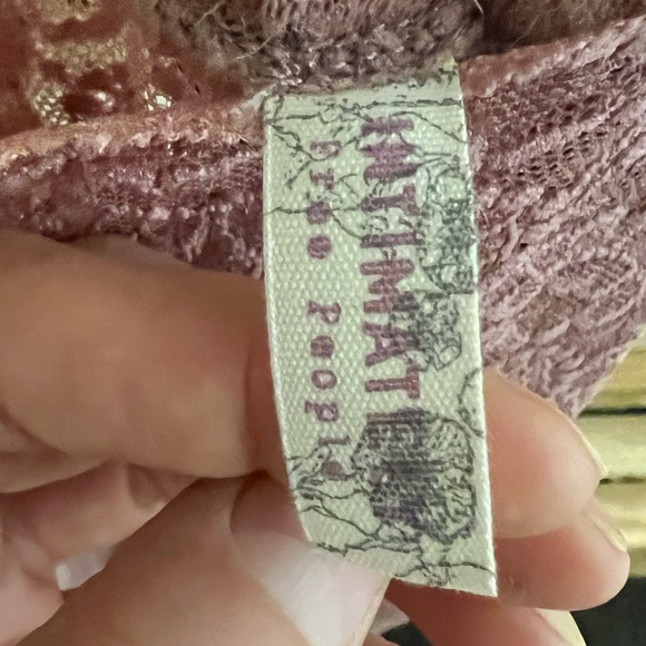 Intimately Free People Romantic Lace Maxi Dress, Dusky Rose color, size S, NWOT - Picture 13 of 13